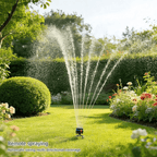 Oscillating lawn sprinkler with timer for garden irrigation