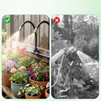 Bewässerungssystem für Garten & Balkon — 360° Sprühdüsen, ohne Strom