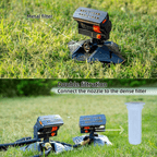 Oscillating lawn sprinkler with timer for garden irrigation