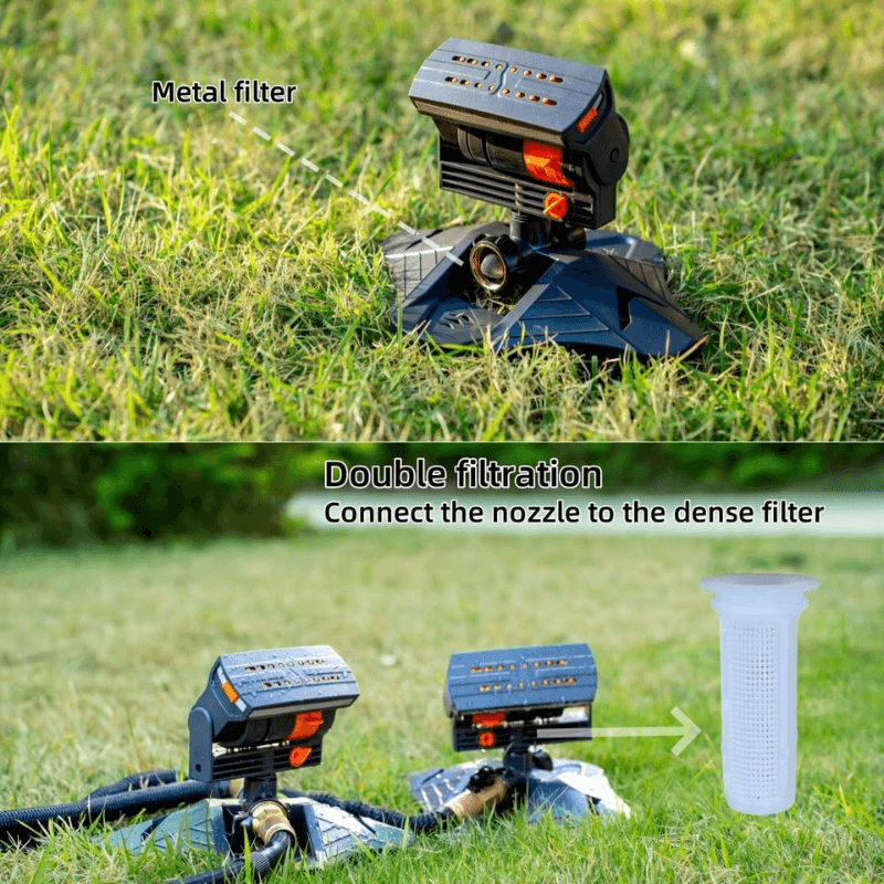 Oscillating lawn sprinkler with timer for garden irrigation