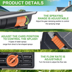 Oscillating lawn sprinkler with timer for garden irrigation
