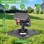 Oscillating lawn sprinkler with timer for garden irrigation