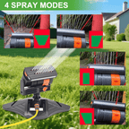 Oscillating lawn sprinkler with timer for garden irrigation