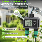 Oscillating lawn sprinkler with timer for garden irrigation