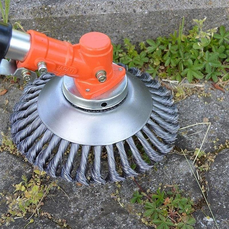 Freischneider-Aufsatz gegen Unkraut – Metalldraht, 36 Köpfe