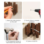 Garderobe Holz mit Piano-Design