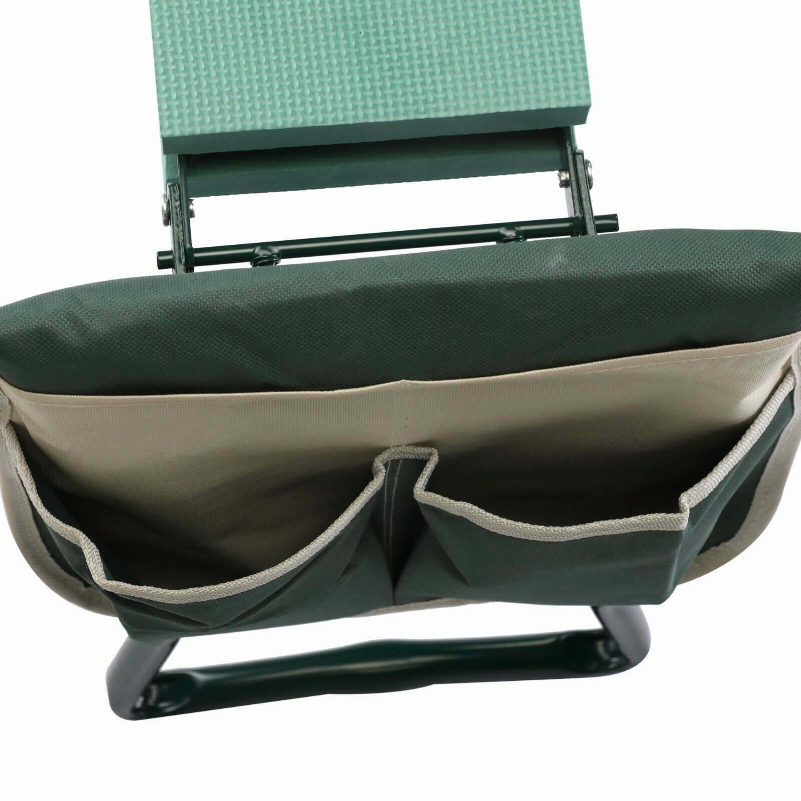 Gartenkniekissen mit Werkzeugtaschen und Sitzfunktion