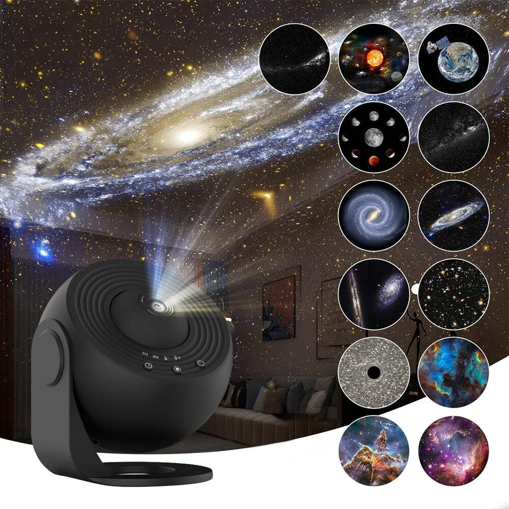 Galaxie-Projektor mit 13 HD-Szenen – Leise & Einstellbar