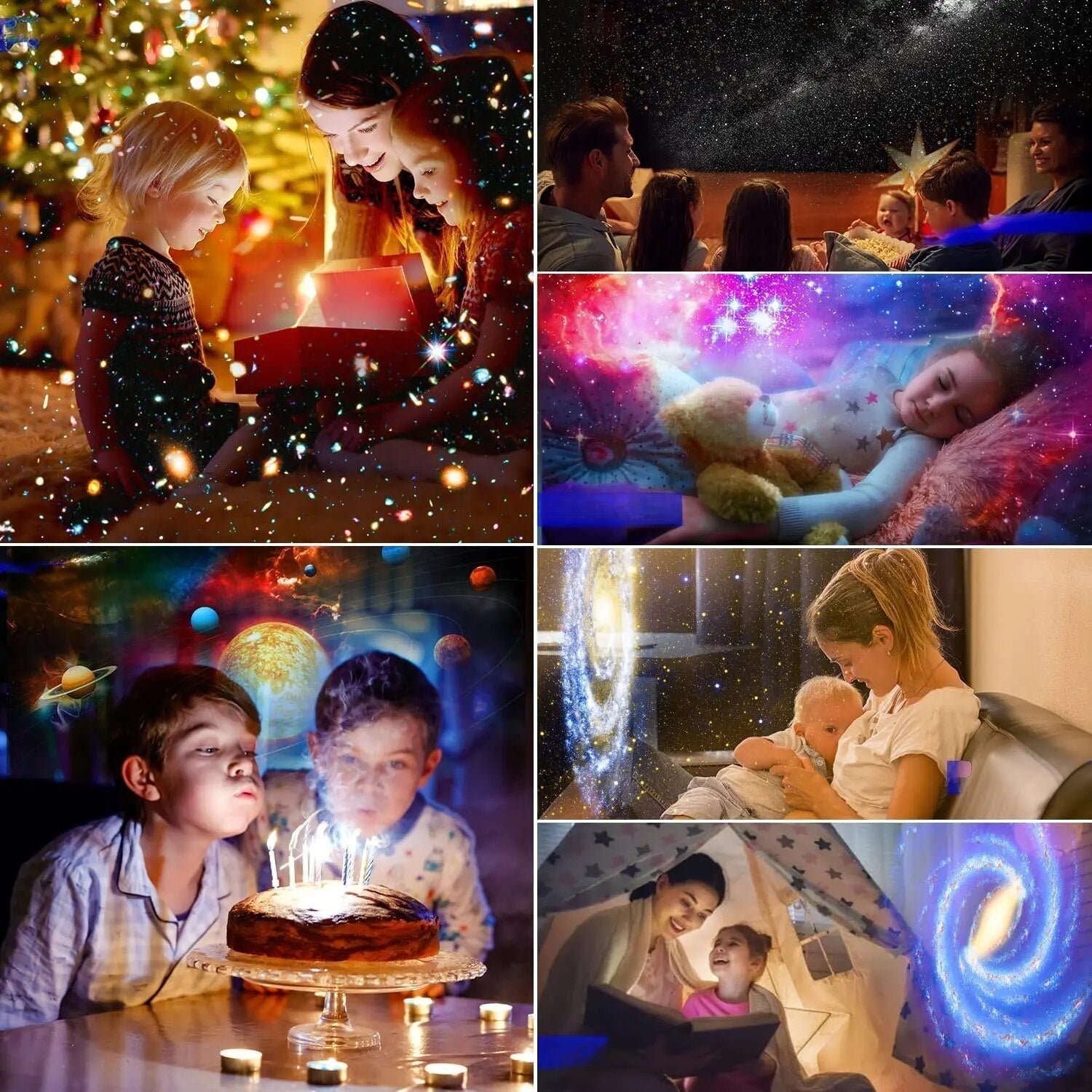 Galaxie-Projektor mit 13 HD-Szenen – Leise & Einstellbar