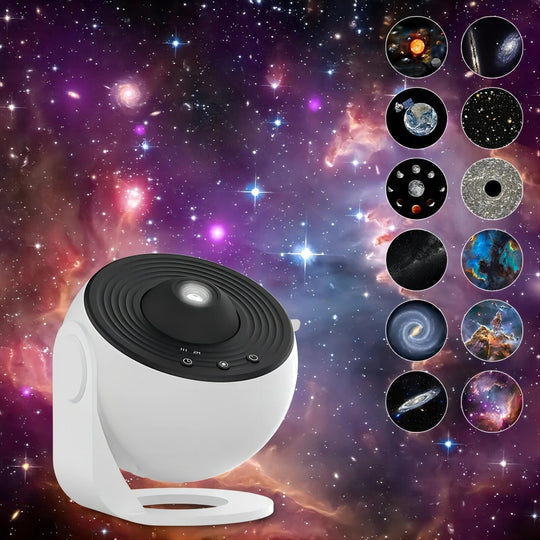 Galaxy projector with 13 HD scenes – Quiet & Adjustable