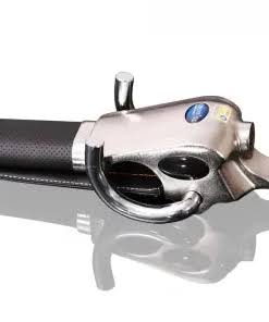 Steering wheel lock with triple locking mechanism