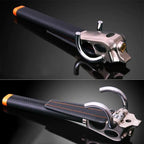 Steering wheel lock with triple locking mechanism