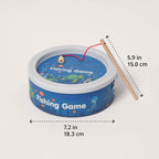 Wooden fishing game with magnetic fishing rod – 35 fish, motor skills development