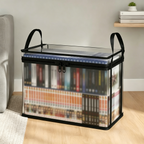 Transparent storage bag with zipper