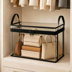 Transparent storage bag with zipper