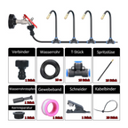 Irrigation system spray mist 360° adjustable