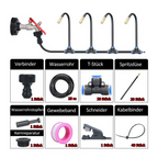Irrigation system spray mist 360° adjustable