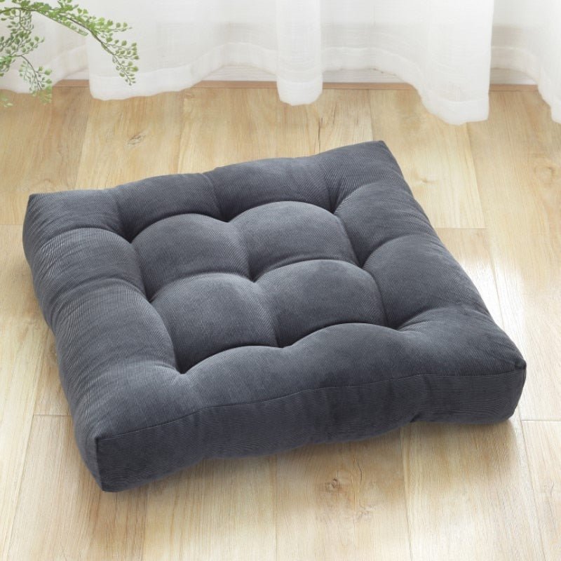 Corduroy Seat Cushion with Japanese Quilted Pattern