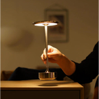 Kabellose LED-Tischlampe mit Touch-Dimmer – Aluminium, IP44