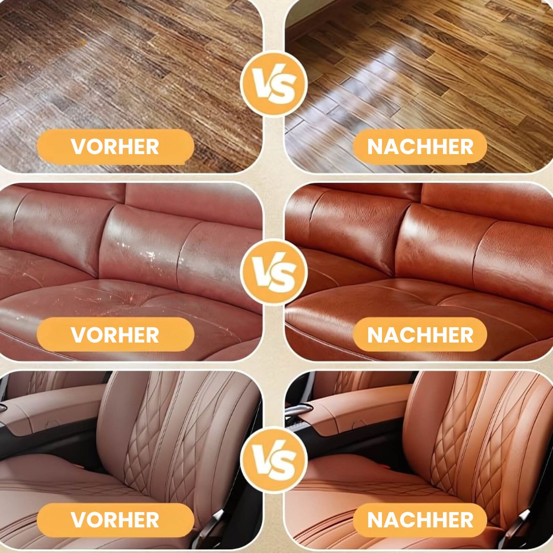 Leather Care Balm with Applicator Brush – Renew Shine and Prevent Cracks