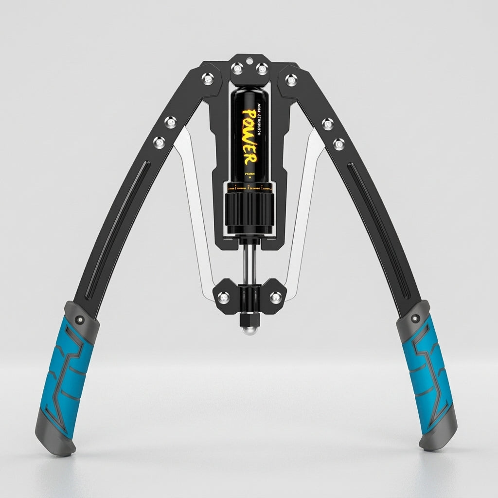 Hydraulic arm trainer with adjustable resistance - chest & forearm trainer