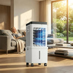 3-in-1 Air Cooler with 15L Water Tank — Cooling, Humidifying, Purifying