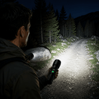 LED-Taschenlampe mit Digitalanzeige für Outdoor und Camping