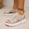 Strick-Sandalen Damen – Atmungsaktiv mit weicher Sohle