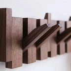 Piano key wooden coat rack – Decorative wall hook for any entryway