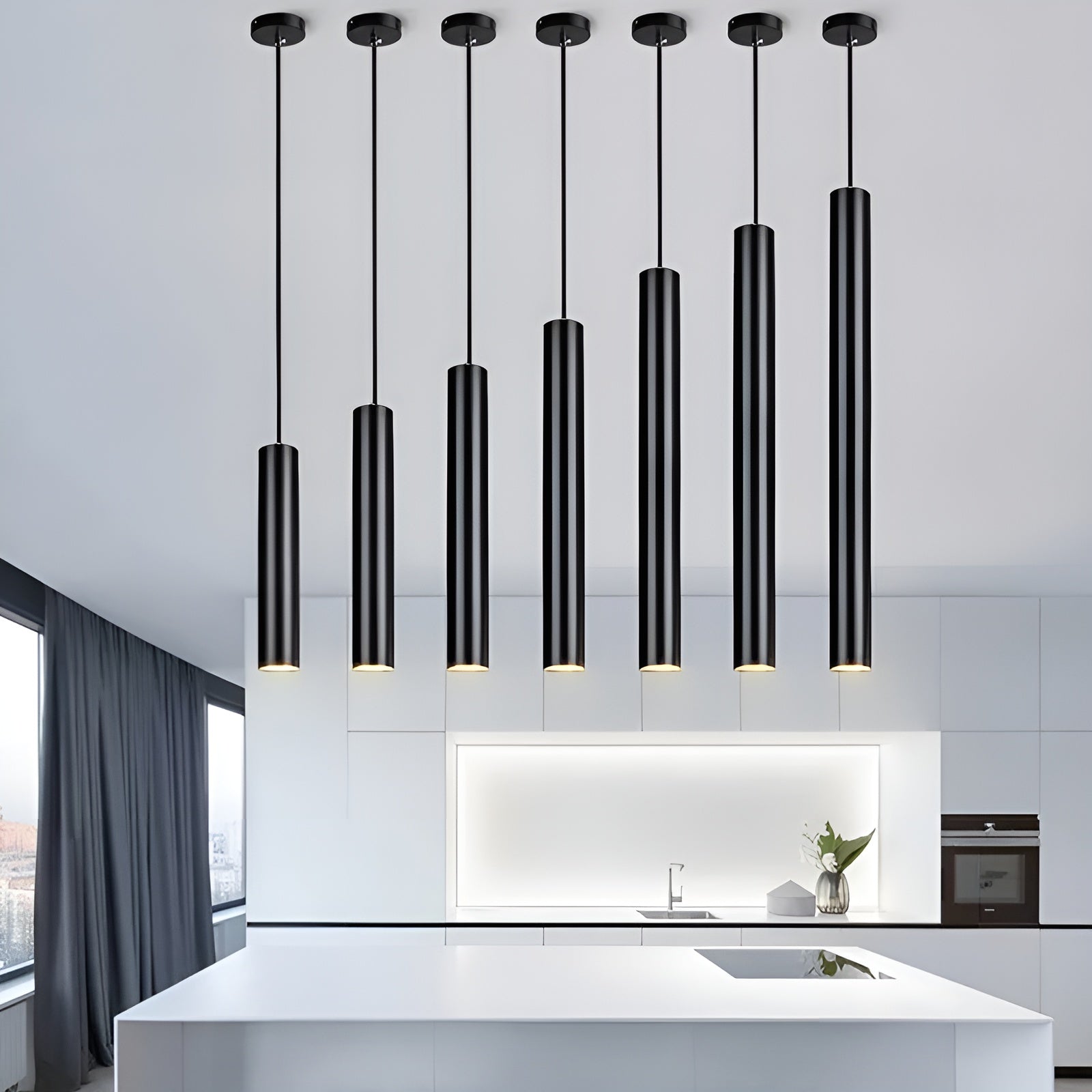 Slim Tube LED Pendant Light – Targeted Light Where Needed