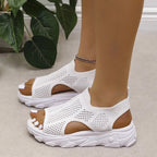 Strick-Sandalen Damen – Atmungsaktiv mit weicher Sohle