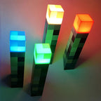 LED Torch with USB Charging – Minecraft Design