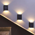 Solar-LED-Wandlampe – Warmes Licht ohne Kabel (4er-Set)