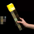LED Torch with USB Charging – Minecraft Design
