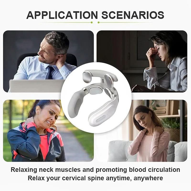 4-in-1 Neck Massager with Heat and Vibration