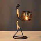 Kerzenständer Metall Figur Vintage-Design