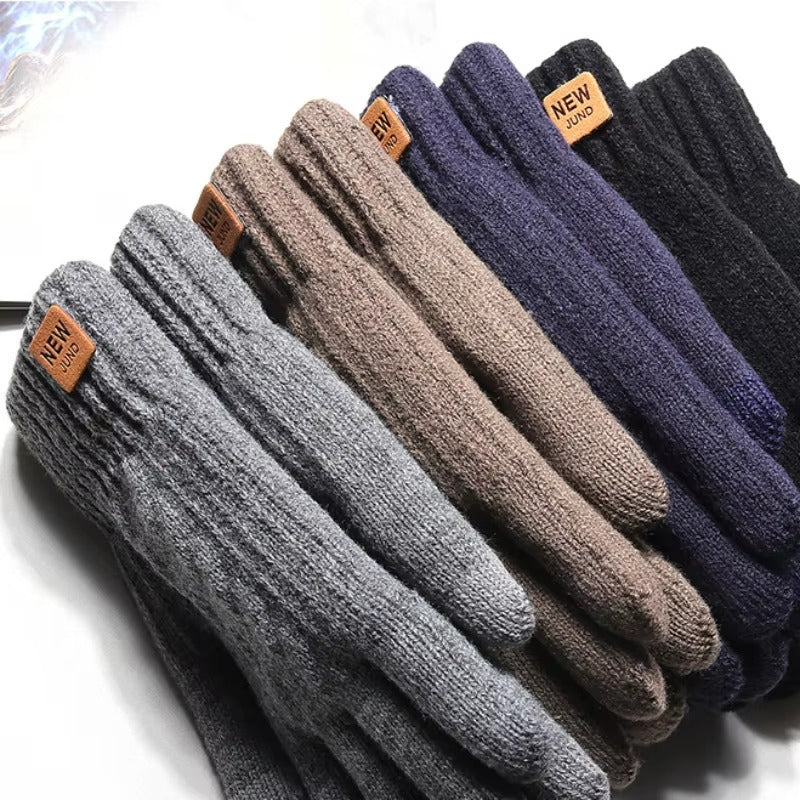 Damenhandschuhe Thermo-Fleece mit Touchscreen-Spitzen