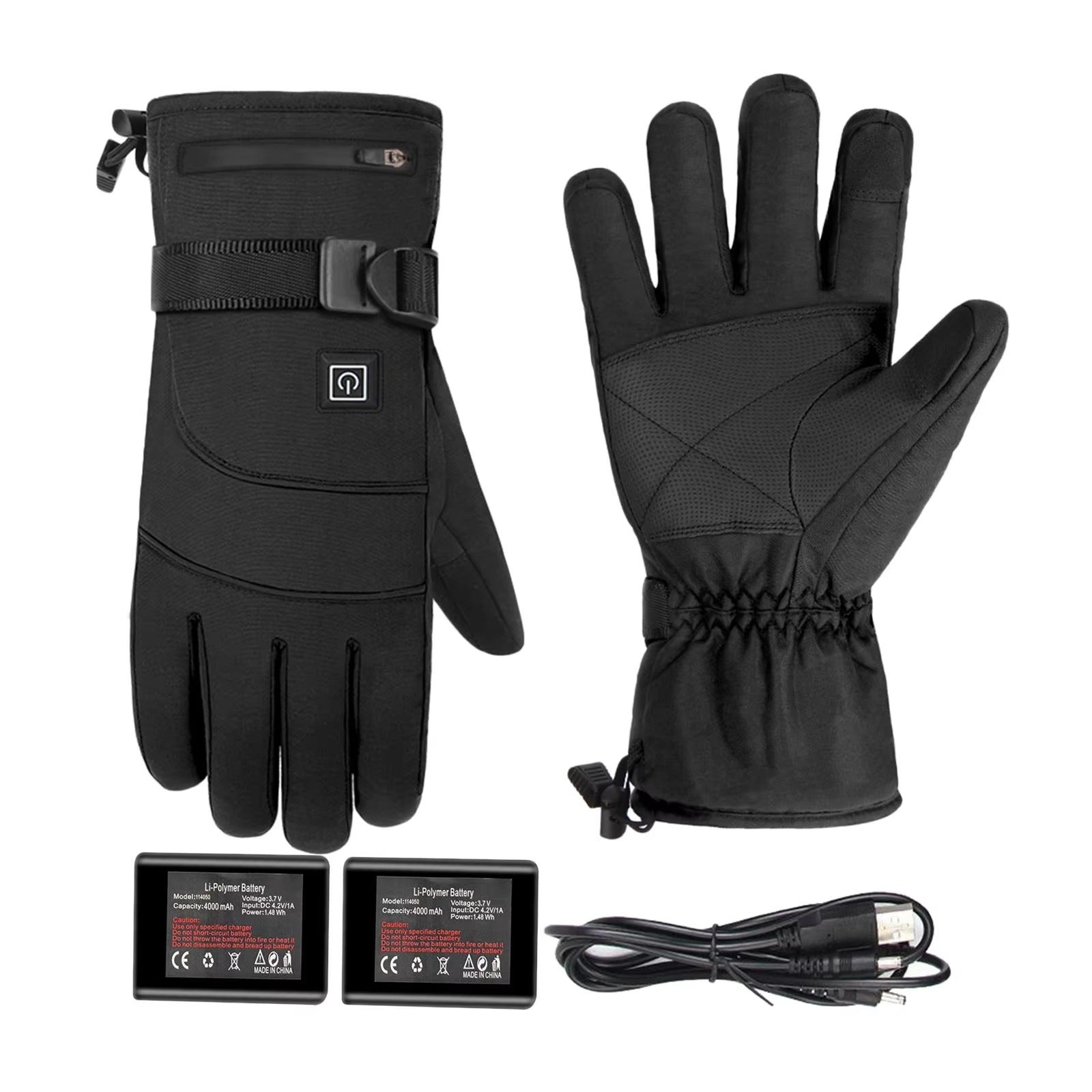 Beheizte Handschuhe wasserdicht mit 3 Heizstufen