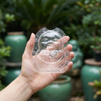 Kürbisschnitzform Buddha-Gesicht – Schablone für Kürbis und Melone