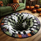 3D Vortex Teppich Halloween Motiv
