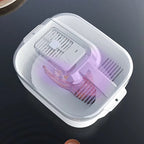 Obst- und Gemüse-Waschbox mit Abtropfkorb und Deckel