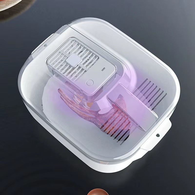 Obst- und Gemüse-Waschbox mit Abtropfkorb und Deckel
