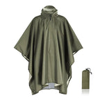 3-in-1 Regenponcho wasserdicht aus Ripstop-Nylon