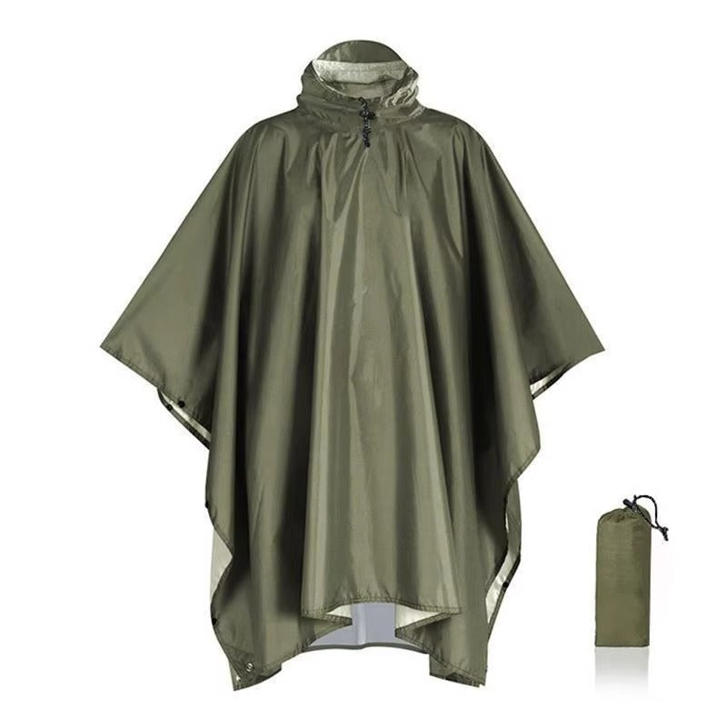 3-in-1 Regenponcho wasserdicht aus Ripstop-Nylon