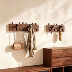 Wandgarderobe Holz mit Haken