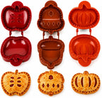 Hand-Pastetenform Set Apfel Kürbis Eichel