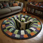 3D Vortex Teppich Halloween Motiv