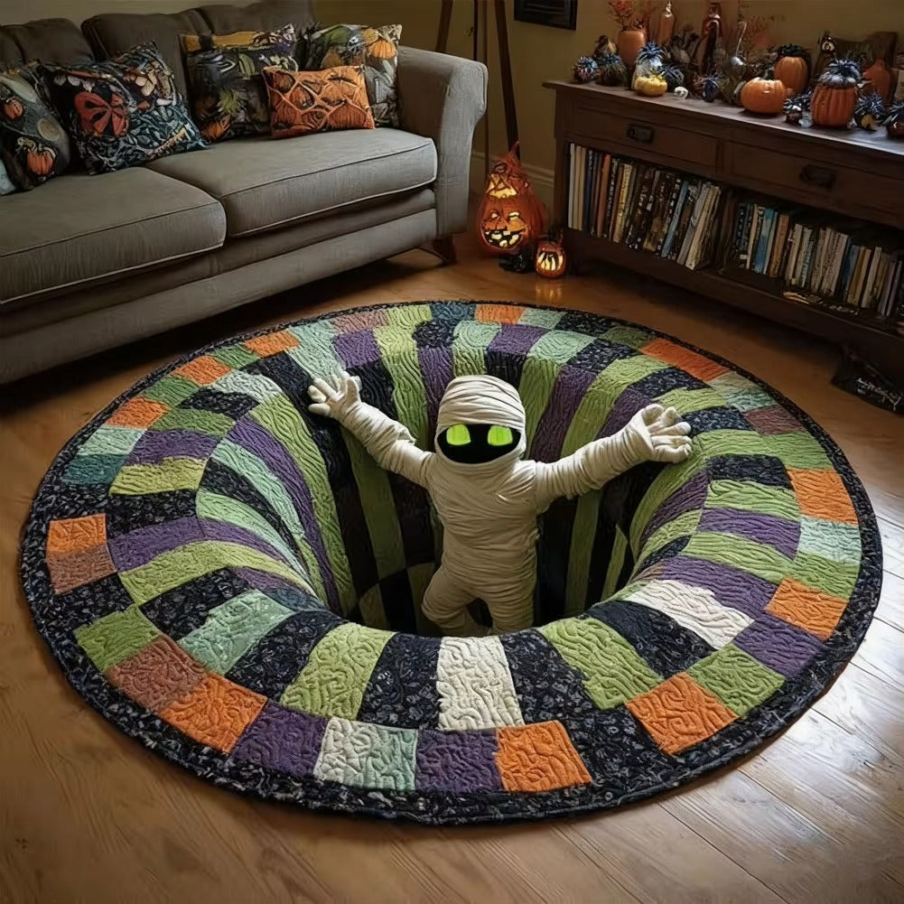 3D Vortex Teppich Halloween Motiv