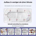 Rotating tray set for the dining table – 8 non-slip serving plates