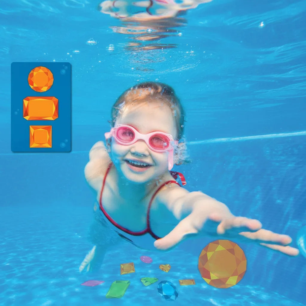 Unterwasser-Pool-Schatzsuche Spiel mit wasserdichten Edelsteinen und Karten Mivoza Deutschland